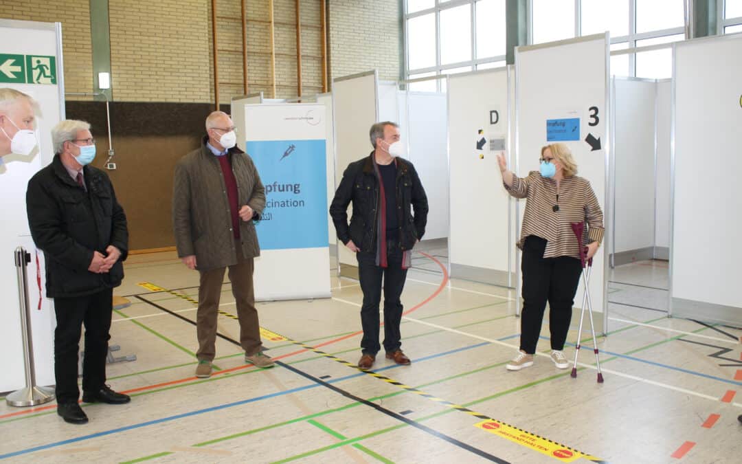 CDU vor Ort im Impfzentrum Herzberg – Pandemiebekämpfung im Landkreis in voller Fahrt