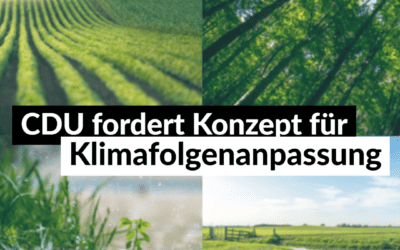 PM – CDU fordert Konzept für Klimafolgenanpassung im Landkreis Göttingen