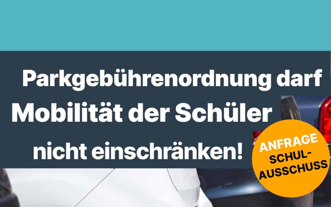 PM – Anfrage zur Parkgebührenordnung der Stadt Göttingen BBS-I Arnoldi Schule